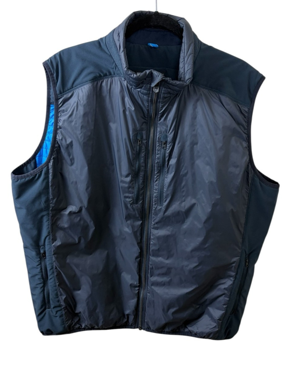 KUHL Projekt Spyfire Vest Mens 2XL Navy Packable Puffer Full Zip Hiking